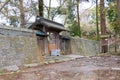 Mausoleum of Oda Nobunaga at Azuchi Castle Ruins in Omihachiman, Shiga, Japan. Azuchi Castle was one Royalty Free Stock Photo