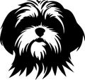 Shih Tzu Black Silhouette Generative Ai Royalty Free Stock Photo
