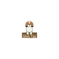 Shih Tzu cartoon dog icon