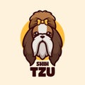 Shih Tzu Cartoon Royalty Free Stock Photo