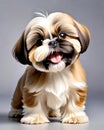 Shih Tzu puppy dog cartoon character