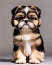 Shih Tzu puppy dog portrait lap