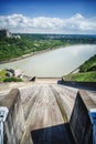 Shihmen Dam in Fuxing or Daxi District, Taoyuan, Taiwan.