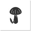 Shiitake mushroom glyph icon