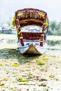 Shikara boat in Dal lake , Kashmir India Royalty Free Stock Photo