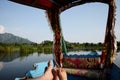 Shikara boat in Kashmir India Royalty Free Stock Photo