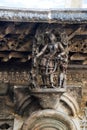 Shilabalika, celestial maiden, as a Gypsy girl. Chennakeshava temple, Belur, Karnataka. Notice the hairstyle.