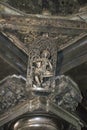 Shilabalika, celestial maiden, Natya Rani Shantala devi on top of the pillars inside the main hall. Chennakeshava temple, Belur, K