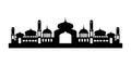 shilhouette of mosque vector illustration design