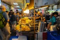 Shilin Night Market food court. A popular and famous destination, endless food stalls, crowds. Largest night market in Taiwan