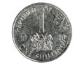1 Shilling coin, 2005~2017 - 6th Circulation serie, Bank of Kenya. Obverse, 2010