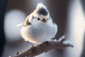 Snow fairy bird, known in Japan as the shima enaga