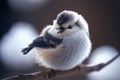 Snow fairy bird, known in Japan as the shima enaga