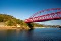 Shimanami kaido cycling route, Japan. Mukaishimao Bridge