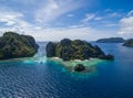 Shimizu Island in El Nido, Palawan, Philippines. Tour A route and Place. Royalty Free Stock Photo