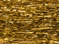 Shimmer shiny golden tinsel background Royalty Free Stock Photo