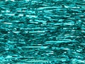 Shimmer shiny turquoise tinsel background Royalty Free Stock Photo