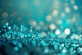 Shimmering Aqua Bliss: A Defocused Glitter Background