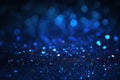 Shimmering Blue Sparkle Glitter Abstract Background with Magical Radiance. created with Generative AI Royalty Free Stock Photo