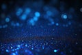 Shimmering Blue Sparkle Glitter Abstract Background with Magical Radiance. created with Generative AI Royalty Free Stock Photo