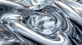 Shimmering Chrome Abstract Design - Seamless Loop Background