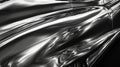 Shimmering Chrome Abstraction: A Mesmerizing Blend of Reflection and Color