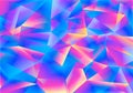 Shimmering Color Background with Abstract Triangles. Vector Iridescent Bright Bg Royalty Free Stock Photo