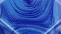 Shimmering ink background blue fluid wave edge