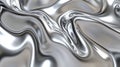 Shimmering metallic surface displaying smooth, flowing patterns with dynamic reflections Generative AI Royalty Free Stock Photo