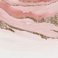 Shimmering pink watercolor brush stoke background vector