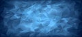 Shimmering pixel triangles on deep blue gradient intricate geometric pattern with dazzling pixels