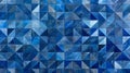 Shimmering pixel triangles on gradient blue backdrop creating a striking geometric pattern