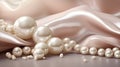 Shimmering silk and foil veil, sublime pearl elegance Royalty Free Stock Photo