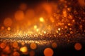 Shimmering Sunset: A Glittery Defocused Background Royalty Free Stock Photo