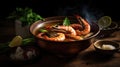 Shimp tom yum soup , Thai food Royalty Free Stock Photo