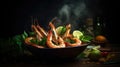 Shimp tom yum soup , Thai food Royalty Free Stock Photo