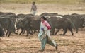 Shimshali people go grazing with the sheep, goats and yaks. They raise and graze at an altitude of over 5600m because there are on