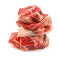 Shin of beef meat isolated on a white studio background, Royalty Free Stock Photo