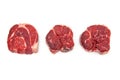 Shin of beef meat isolated on a white studio background, Royalty Free Stock Photo