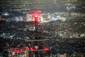 Shin-Yokohama night view seen from the Landmark Tower Royalty Free Stock Photo