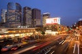 Shinagawa central Train Station with buildings of Shinagawa Intercity in Tokyo