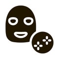 Shine Clean Face Mask Icon Illustration