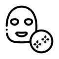 Shine Clean Face Mask Icon Outline Illustration