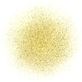Shine gold dust on white background for design Ã¢â¬â vector