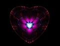 Shine Heart Fractal Art