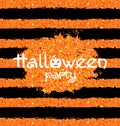 Shine Orange Wallpaper for Happy Halloween Party