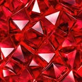 Shine Ruby Macro Beautiful Texture Tile Seamless Background. Generative AI