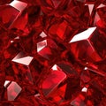 Shine Ruby Macro Photo. Tile Seamless Background. Generative AI