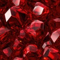 Shine Ruby Macro Photo. Tile Seamless Background. Generative AI
