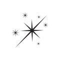 Shine Star particle icon vector in trendy flat style. Cleaning, fresh, hygiene and shine in house. Royalty Free Stock Photo